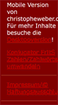 Mobile Screenshot of christopheweber.de